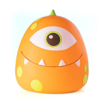 Monsterlings Smooshos Pal Table Lamp Kids Bedroom Decor Orange Monster Borg