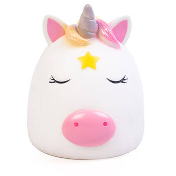 Smooshos Pal Table Lamp Children Night Light Bedroom Decor White Unicorn