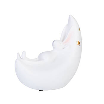 MDI Table Lamp Night Light Bedroom Decor Kids/Children Moon Bunny White