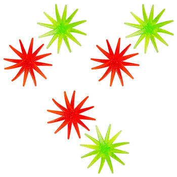 6PK MDI Sticky Splat Starfish Sensory Fidget Squeeze Toy Kids/Children Assorted
