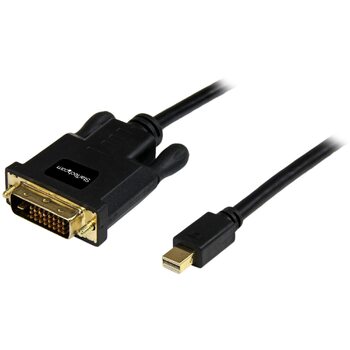Star Tech 3ft Mini DisplayPort to DVI Adapter - Mini DP to DVI - Black