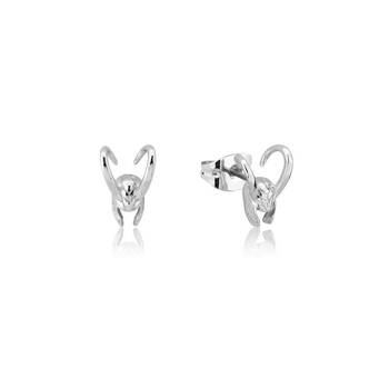 Couture Kingdom Sterling Silver Marvel Loki Stud Earrings 10mm - Silver