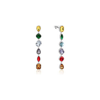Couture Kingdom Marvel Infinity Stone Drop Earrings 8cm - Silver