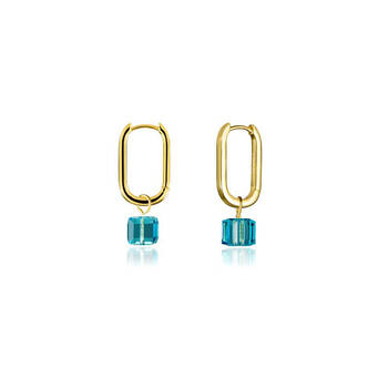 Couture Kingdom Marvel Tesseract Earrings 3.5cm - Gold