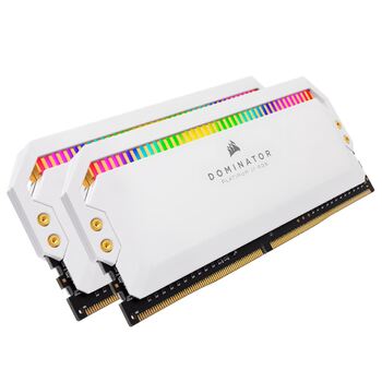Corsair Dominator Platinum RGB 2x8GB 16GB C16 for Gaming PC - White