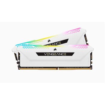Corsair Vengeance RGB PRO SL 2x16GB 32GB DDR4 C16 f/Gaming PC - White