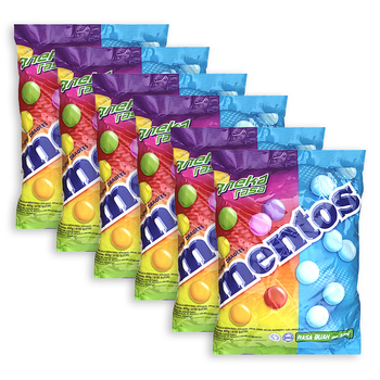 6x Mentos 405g Mixed Bag - Mint & Fruity