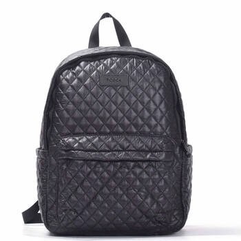 Tosca Metro Quilted Oxford Travel 15" Laptop Backpack Black