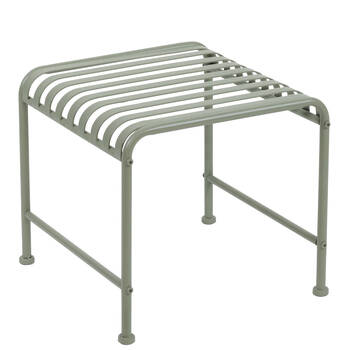 Esschert Design Iron Square Side Table Garden Outdoor Furniture 46.2x47cm Sand