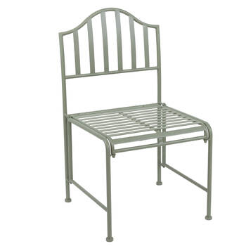 Esschert Design Iron Side Chair Sand Finish Garden Outdoor Furniture 91cm