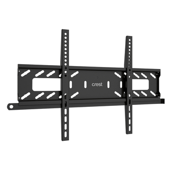 Crest Fixed Lockable Steel Wall Mount Bracket For 37"-90" TV - Black