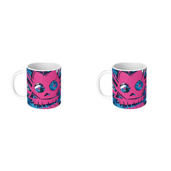 2PK Impact Rock Merchandise Arcane League of Legends Jinx Coffee Mug White