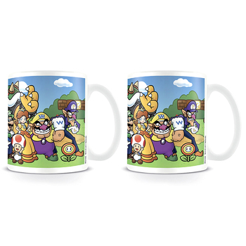 2PK Super Mario Bros. Themed Coffee Mug Drinking Cup 300ml