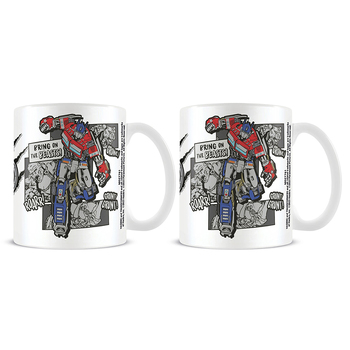 2PK Transformers Transformers Rise of the Beasts Themed White Mug 300ml