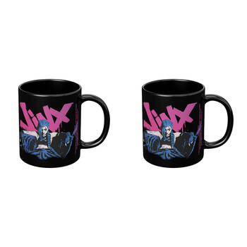 2PK Impact Rock Merchandise Arcane League of Legends Jinx Coffee Mug Multicoloured