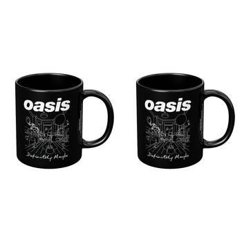2PK Impact Rock Merchandise Oasis Definitely Maybe Mug Black And White