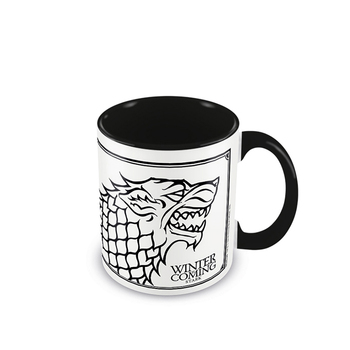 Game of Thrones Stark Themed Coffee Mug Drinking Cup 300ml Black