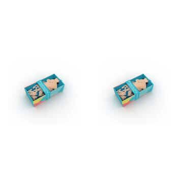 4pc Manhattan Goat Cotton Burp Cloth & Rattle Plush Toy Set Kids/Baby 0m+