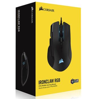 Corsair Ironclaw RGB Optical 18000 DPI FPS/MOBA Gaming Mouse