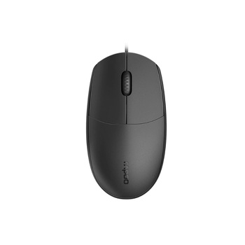 Rapoo N100 USB Optical 1600DPI Wired Mouse - Black