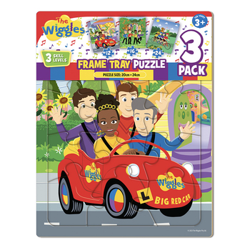 3pk Crown The Wiggles Frame Tray Kids/Children's Jigsaw Puzzle 3+ 20x24cm