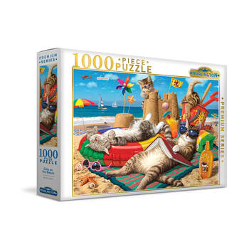1000pc Harlington Jigsaw Puzzle Cats On The Beach Kids/Children 8y+