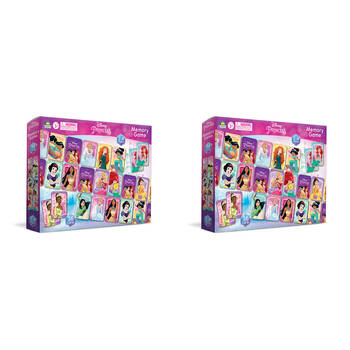 2x 36pc Disney Princess Memory Card Game Kids Matching Game 3y+