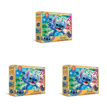 3x 300pc Stitch Jigsaw Puzzle Interactive Learning Toy Kids 3y+