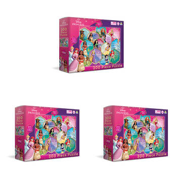 3x 300pc Disney Princess Jigsaw Puzzle 61x46cm Kids 3y+