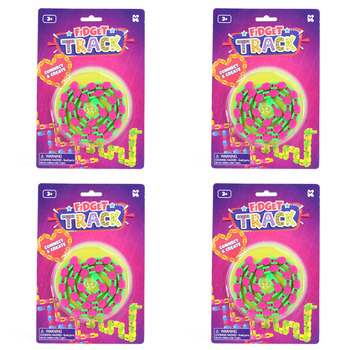4PK Pocket Money Fun Fidget Track Kids/Children Toy 3y+