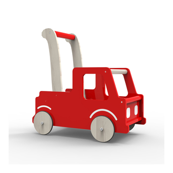 Moover 40cm Push Truck Trolley Walker Baby 18m+ Red