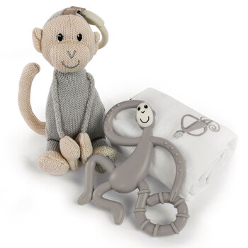 Matchstick Monkey Teething Gift Set - Grey