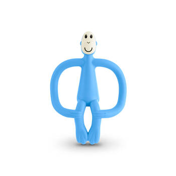 Matchstick Monkey Teething Toy and Gel Applicator - Baby Blue