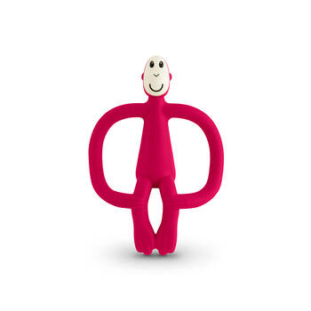 Matchstick Monkey Teething Toy and Gel Applicator - Rubin Red