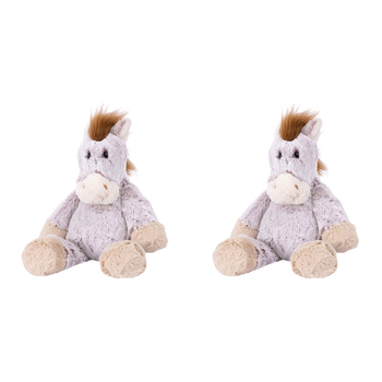 2PK Mary Meyer Marshmallow Animal Horse 33cm Soft Plush Toy Kids 0+ Pink