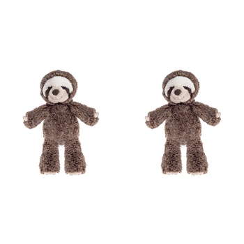 2PK Mary Meyer Marshmallow Animal Sloth 23cm Soft Plush Toy Kids 0+ Brown