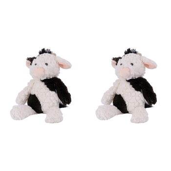 2PK Mary Meyer Nursery Cow 28cm Soft Plush Toy Kids 0+