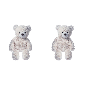 2PK Mary Meyer Nursery Bear 28cm Soft Plush Toy Kids 0+ Cream