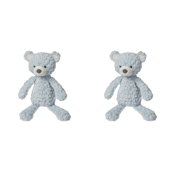 2PK Mary Meyer Nursery Bear 28cm Soft Plush Toy Kids 0+ Seafoam