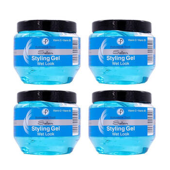 4PK Professional Touch Salon Wet Look Hair Styling Gel 250ml For All Types
