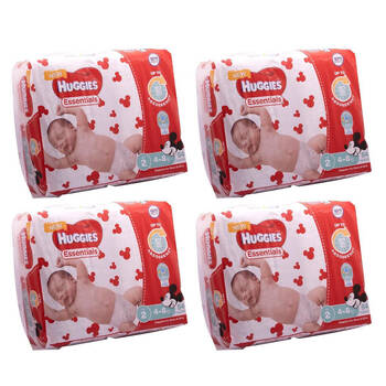 4x 54pc Huggies Essentials Mickey Infant Absorbent Size 2