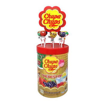 100pc Chupa Chups The Best of Fruit Tube Lollipop 1.2kg Lollies