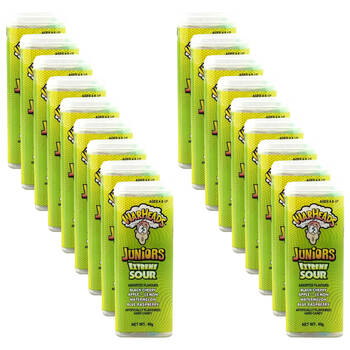 18PK Warheads Juniors Extreme Sour Hard Candy Fruit-Flavoured Lollies 49g