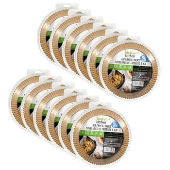 12x 50pc Ideal Kitchen Air Fryer Paper Disposable Round Liner Sheet 20cm