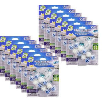 12x 2pc Air Fusion Bowl Cleaner & Air Freshener - Fresh Linen
