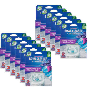 12x 2pc Air Fusion Toilet Bowl Cleaner & Air Freshener - Lavender