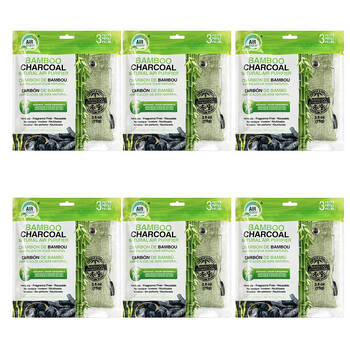 6x 3pc Air Fusion Bamboo Charcoal Air Purifying Bag Odour Absorber 15x10cm