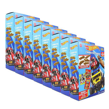 8PK 8pc Hot Wheels Character Vehicle Shaped Cookies 200g Snack