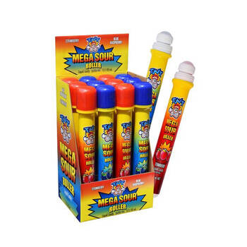 12PK TNT Mega Sour Liquid Tongue Roller Candy Lollies 105ml Assorted