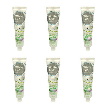 6PK White Glo Advantage Natural Organic Whitening Dental Care Toothpaste 113g